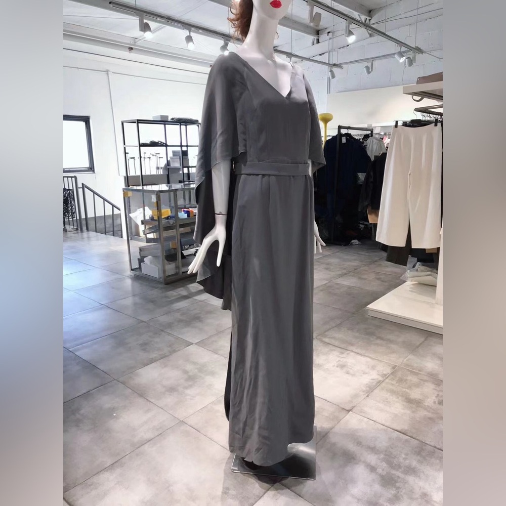 Size 10 Alberta Ferretti Elegant Cape Gown NWT